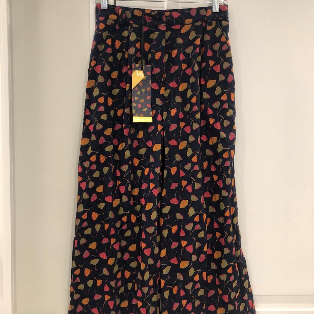Victoria & Albert Print High Waist Wide Leg Pants